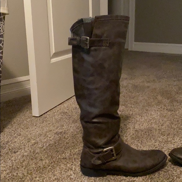Grey Riding Boots - Picture 1 of 2